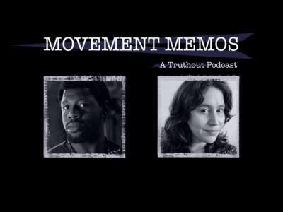 Movement Memos, a Truthout Podcast, banner with guest Olúfẹ́mi O. Táíwò and host Kelly Hayes