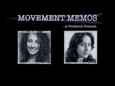 Movement Memos, a Truthout Podcast - Banner image shows photos of guest Andrea Ritchie and host Kelly Hayes